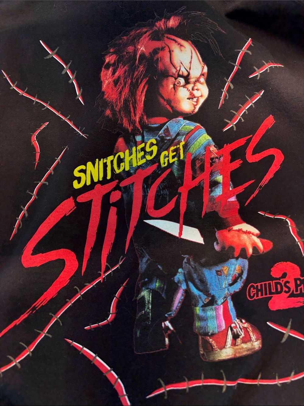 Child’s Play Chucky  Universal Black Sweatshirt Childs Play Chucky hoodie Size M